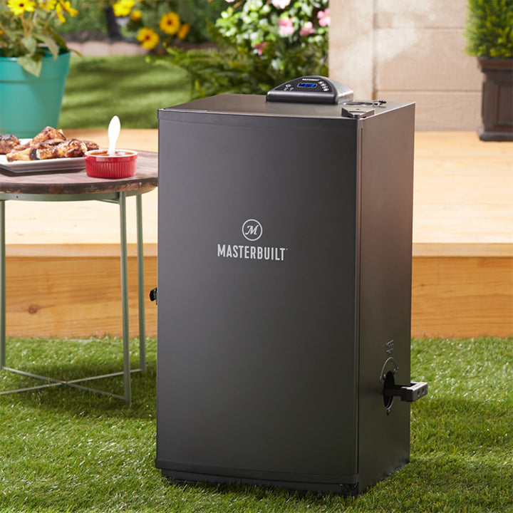 Masterbuilt Outdoor Barbecue 30" Digital Electric BBQ Meat Smoker Grill, Black - VMInnovations