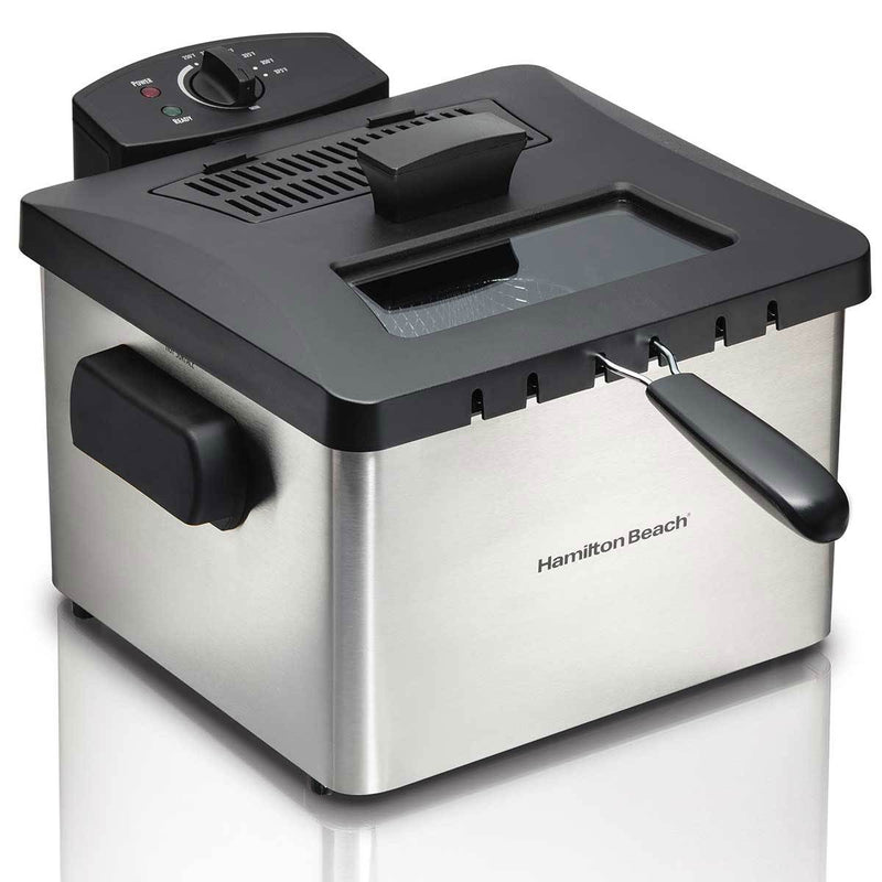 Hamilton Beach 35042 Professional Home 21 Cup Electric Deep Fat Fryer (Open Box)