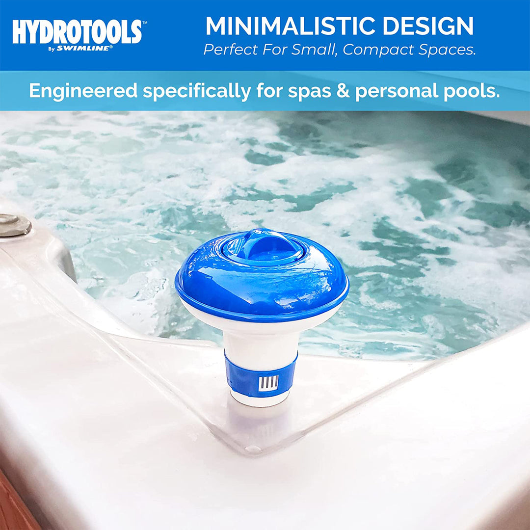 HydroTools 8715 Swimming Pool Mini Chlorine Tablet Floating Chemical Dispenser