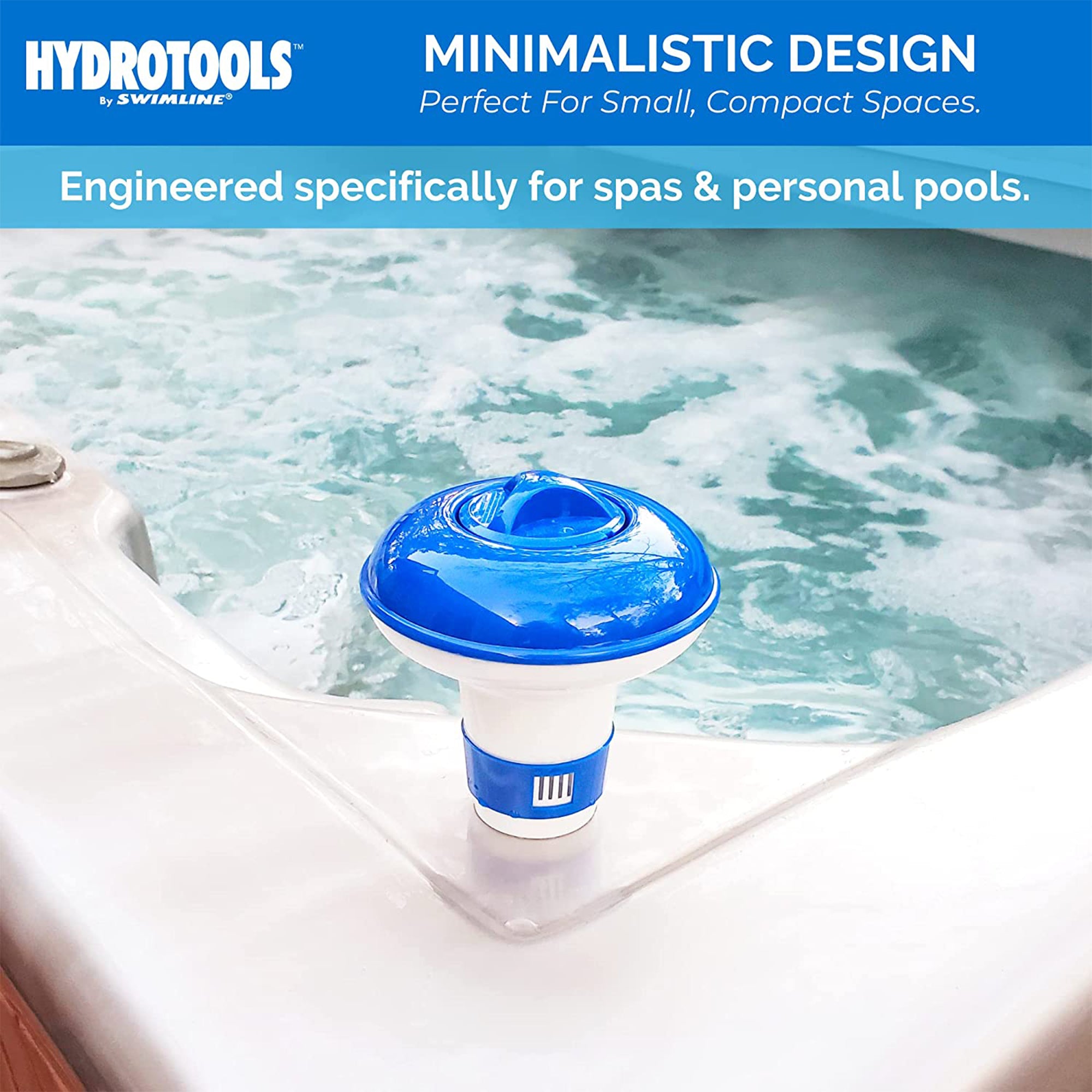HydroTools 8715 Swimming Pool Mini Chlorine Tablet Floating Chemical Dispenser - VMInnovations