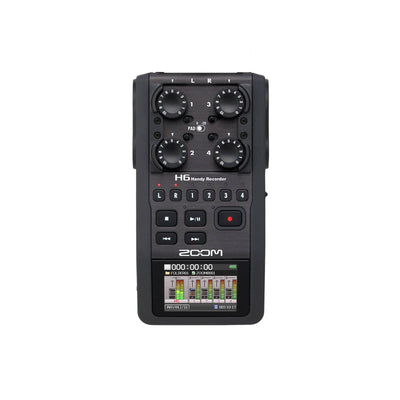 Zoom H6 Portable Handy 6 Track Interchangeable Digital Audio Recorder System
