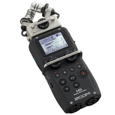 Zoom H5 4 Track Digital Audio Recorder and Q2N4K Compact 4K Camera & Case, Black - VMInnovations
