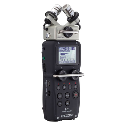 Zoom H5 4 Track Digital Audio Recorder and Q2N4K Compact 4K Camera & Case, Camo