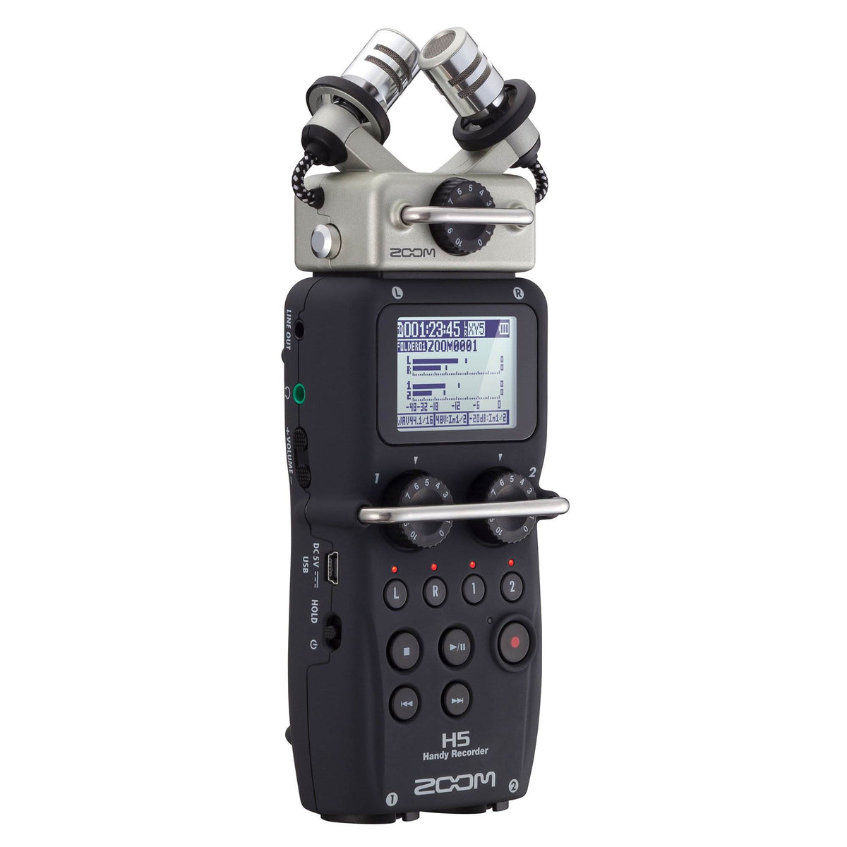 Zoom H5 & F1 Digital Audio Recorders, Q2N4K Recorder 4K Camera & Case, Black