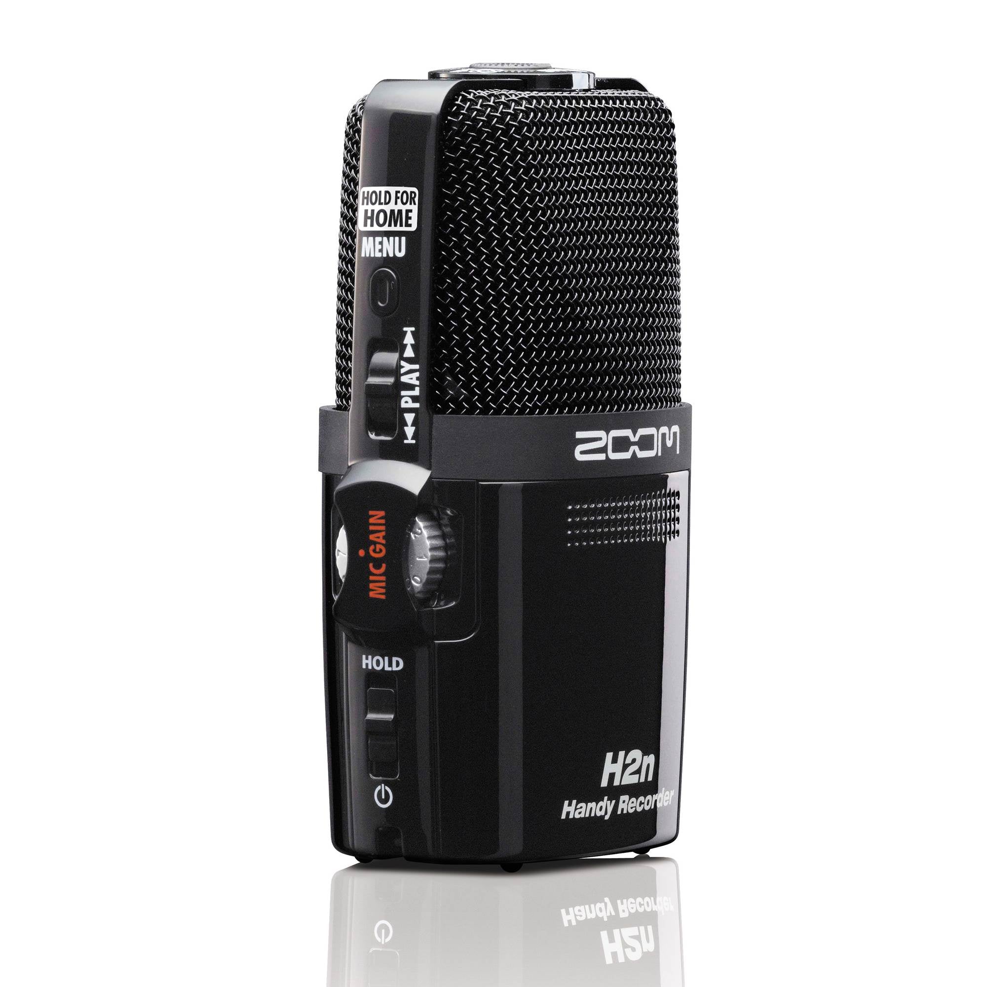 Zoom H2N 4 Track Digital Audio Recorder, Q2N4K Compact 4K Camera & Bag, Black