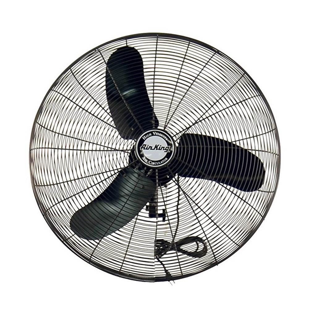 Air King Industrial Grade 3 Speed 30 Inch 1/3 HP Oscillating Wall Mount Fan - VMInnovations