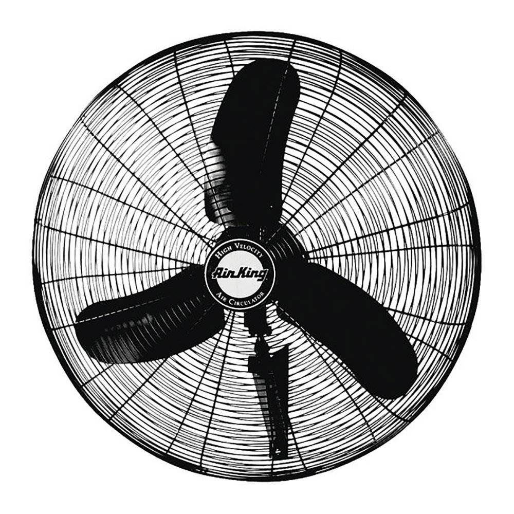 Air King Industrial Grade 3 Speed 30 Inch 1/3 HP Oscillating Wall Mount Fan