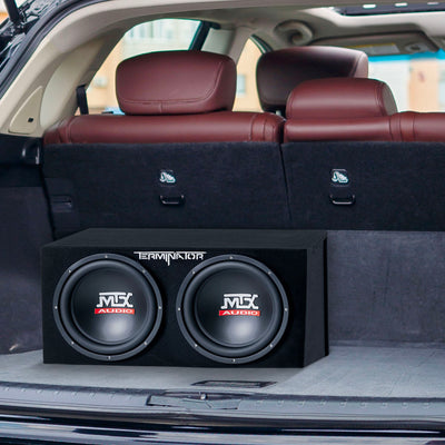 MTX TNP212D2 12" 1200W Dual Loaded Car Subwoofer Audio Sub+Box+Amp (Open Box)