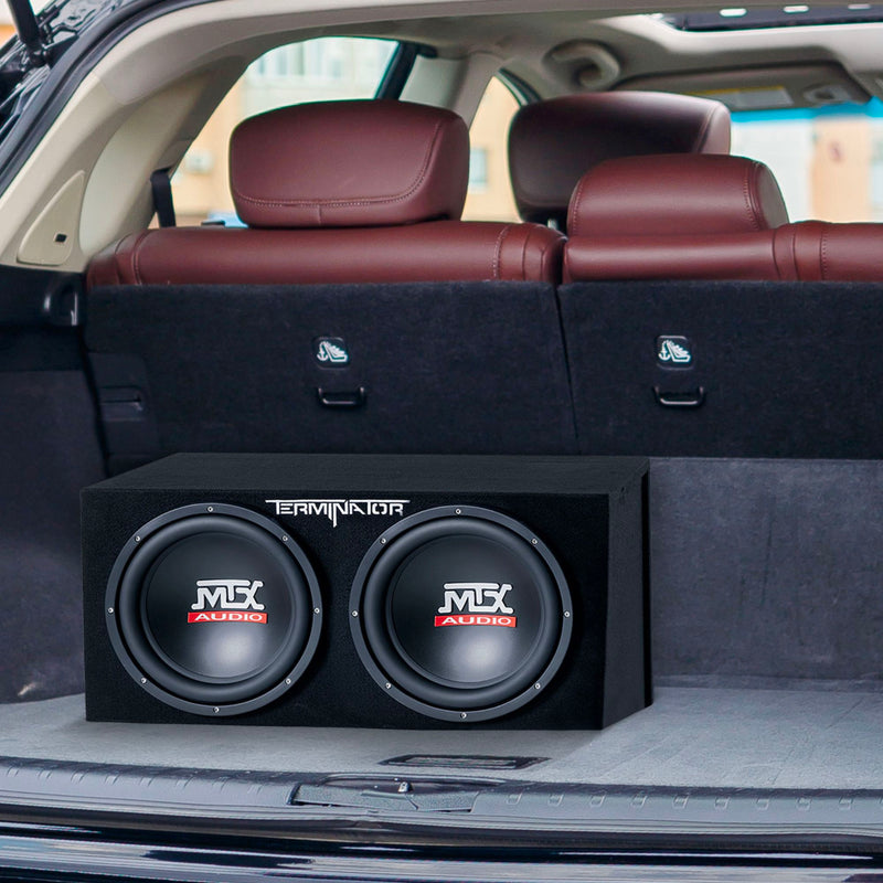 MTX TNP212D2 12" 1200W Dual Loaded Car Subwoofer Audio Sub+Box+Amp (Open Box)