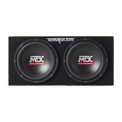 MTX TNP212D2 12" 1200W Dual Loaded Car Subwoofer Audio w/ Sub Box and Amplifier - VMInnovations