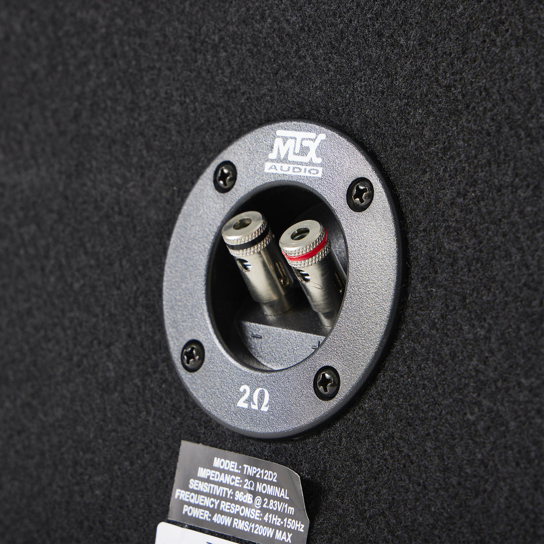 MTX 12" 1200W Dual Loaded Car Subwoofer Audio w/ Sub Box and Amplifier(Open Box)