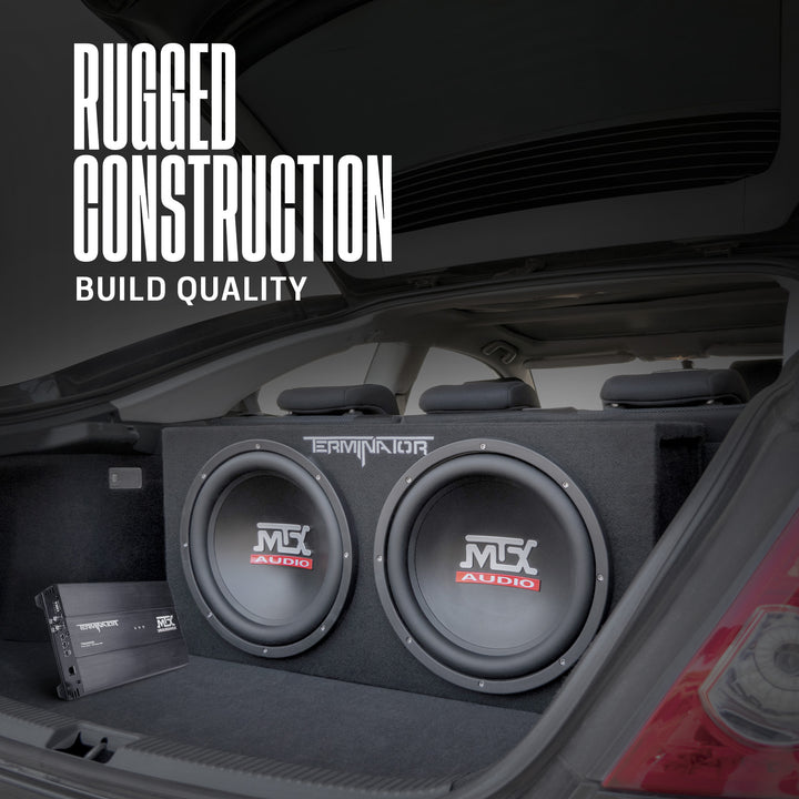 MTX TNP212DV 12-Inch 2000-Watt Dual Loaded Subwoofer Enclosure with Amplifier