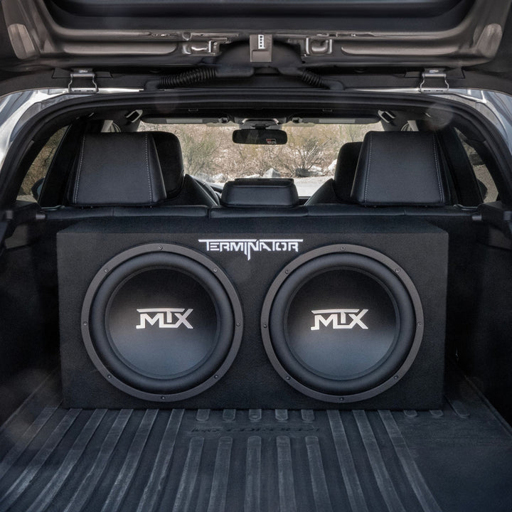 MTX 12" 1200W Dual Loaded Car Subwoofer Audio w/ Sub Box + Amplifier (Used)