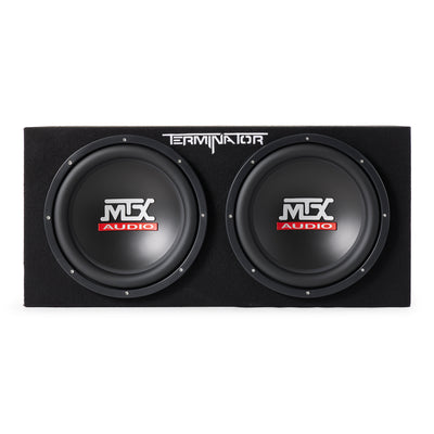 MTX TNP212D2 12" 1200W Dual Loaded Car Subwoofer Audio Sub+Box+Amp (Open Box)