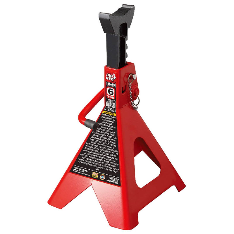 Torin Big Red 6 Ton Capacity Double Locking Steel Jack Stands, Pair (For Parts)