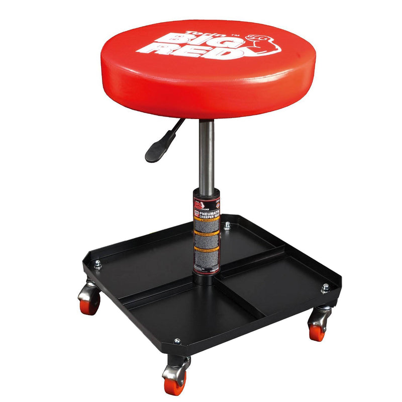 Torin Big Red Rolling Pneumatic Creeper Garage Mechanic Stool, Red (For Parts)