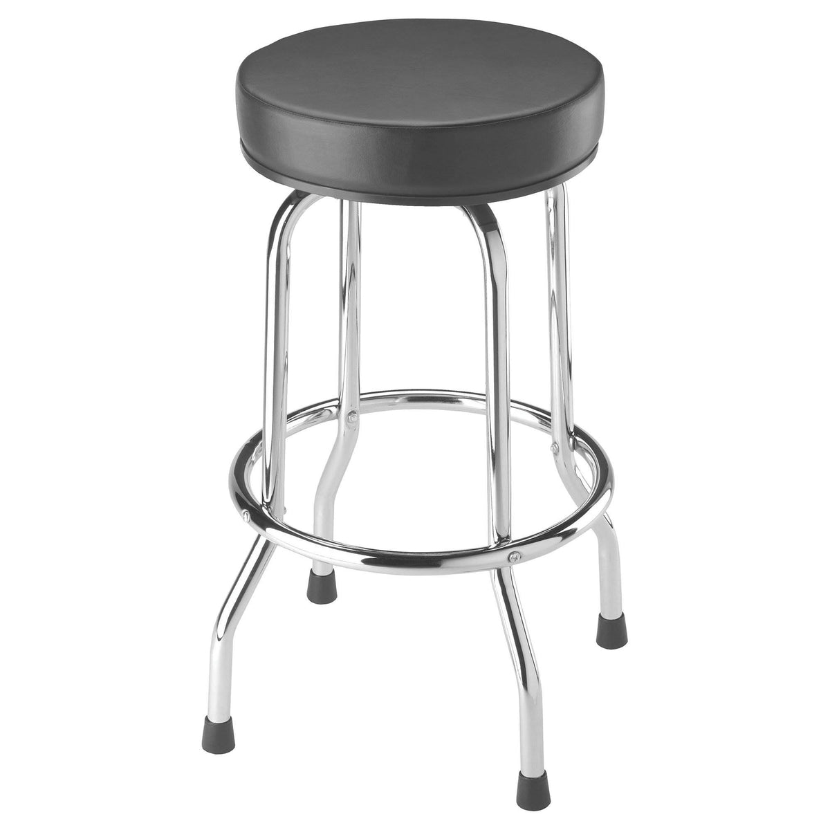 Torin Big Red  Swivel Garage Shop Padded Bar Stool Cushion Seat, Black (Damaged)