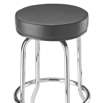 Torin Big Red  Swivel Garage Shop Padded Bar Stool Cushion Seat, Black (Damaged)