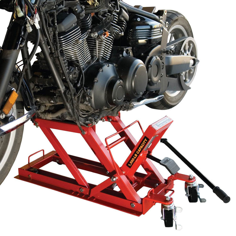Torin Big Red .75 Ton 1500 Pound Capacity Motorcycle ATV UTV Equipment Jack Lift