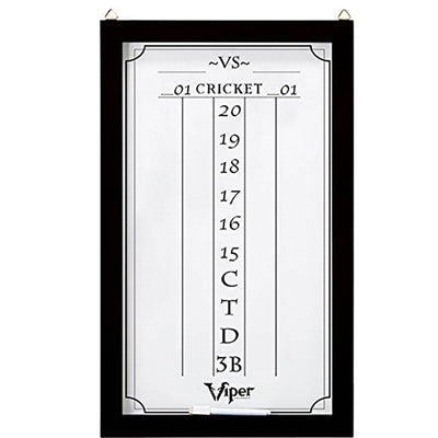Viper Championship Wood Framed Hanging Dartboard Backboard Set, Mahogany Finish