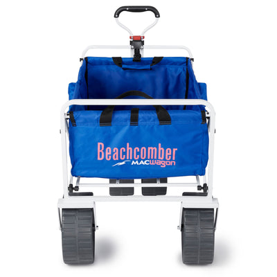 Mac Sports Outdoor Collapsible Beach Utility Cart, Blue, and Camping Chair, Blue