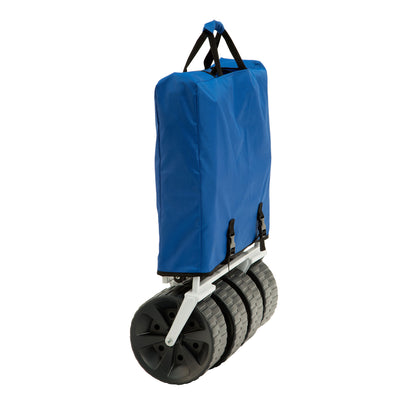 Mac Sports Collapsible Folding All Terrain Outdoor Utility Wagon Cart, Blue
