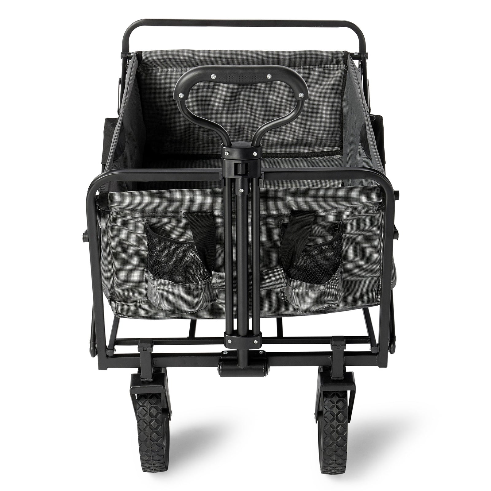 Mac Sports Collapsible Folding Outdoor Utility Garden Camping Wagon Cart, Gray - VMInnovations