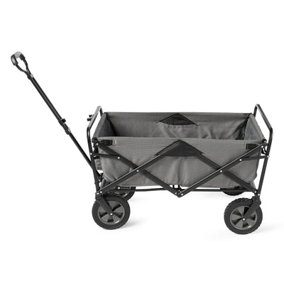 Mac Sports Collapsible Folding Outdoor Utility Garden Camping Wagon Cart, Gray - VMInnovations