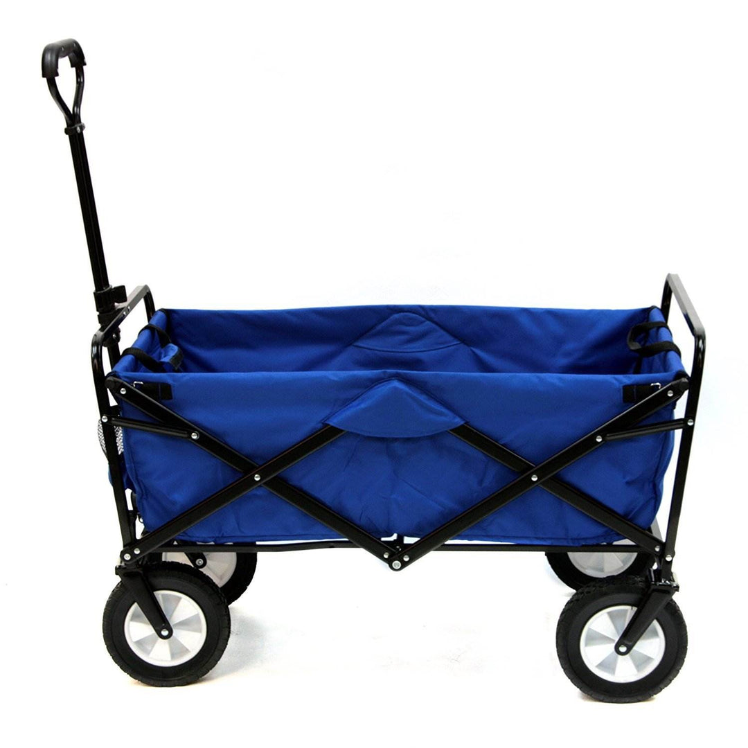 Mac Sports Folding Steel Frame Outdoor Utility Wagon Cart (Open Box) (2 Pack) - VMInnovations