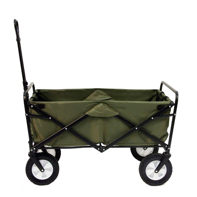 Mac Sports Folding Steel Frame Outdoor Garden Utility Wagon Cart (Defective)