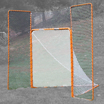EZGoal Monster 11x8ft Lacrosse Backstop w/ Reinforced Net, Orange (Open Box) - VMInnovations