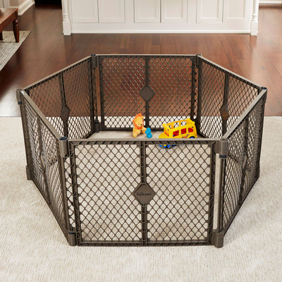 Toddleroo by North States Superyard Baby Gate and Portable Play Yard, Fieldstone - VMInnovations