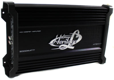 Pyle 2000W Subwoofer Pair + LANZAR HTG447 Amplifier  + Vented Box + Wiring Kit