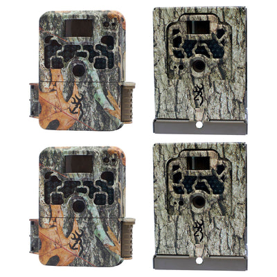 Browning Trail Cameras Strike Force 850 Game Camera (2 Pack) with Security Boxes