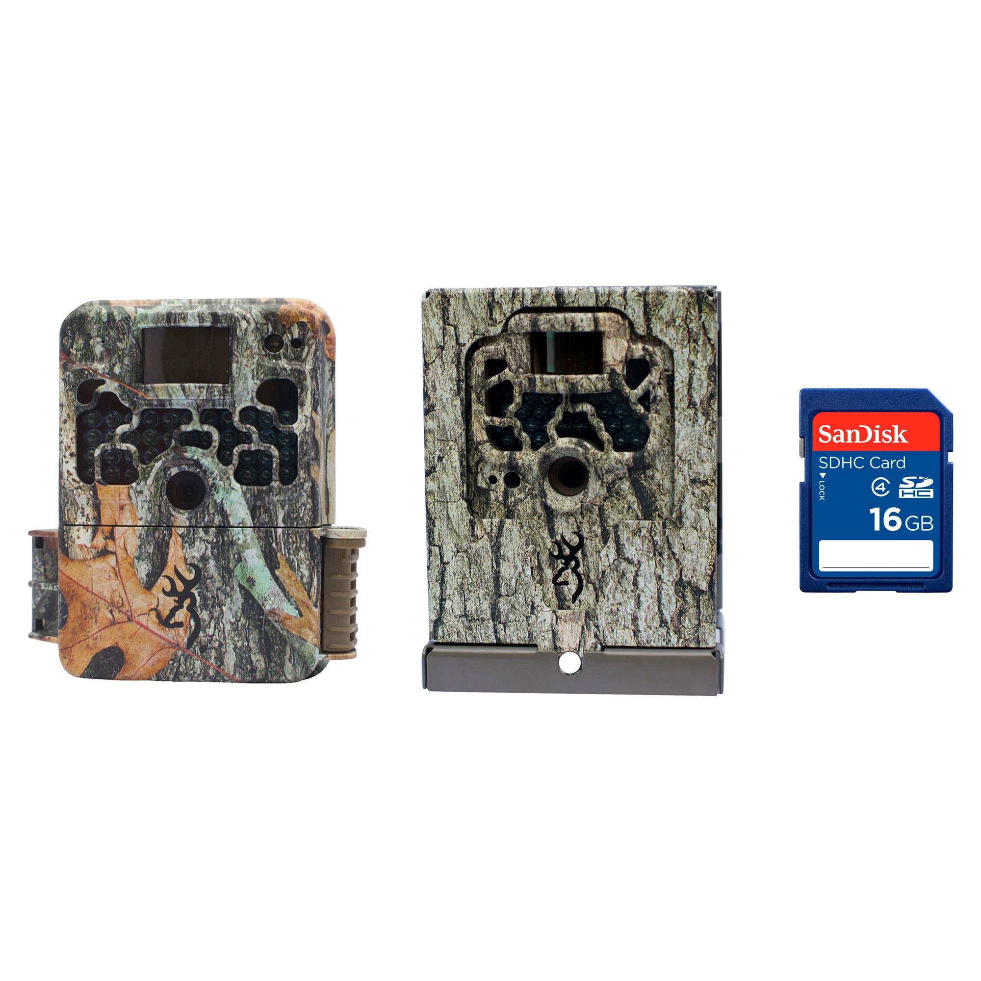 Browning Trail Cameras Strike Force 850 16MP Game Camera, Security Box & SD Card