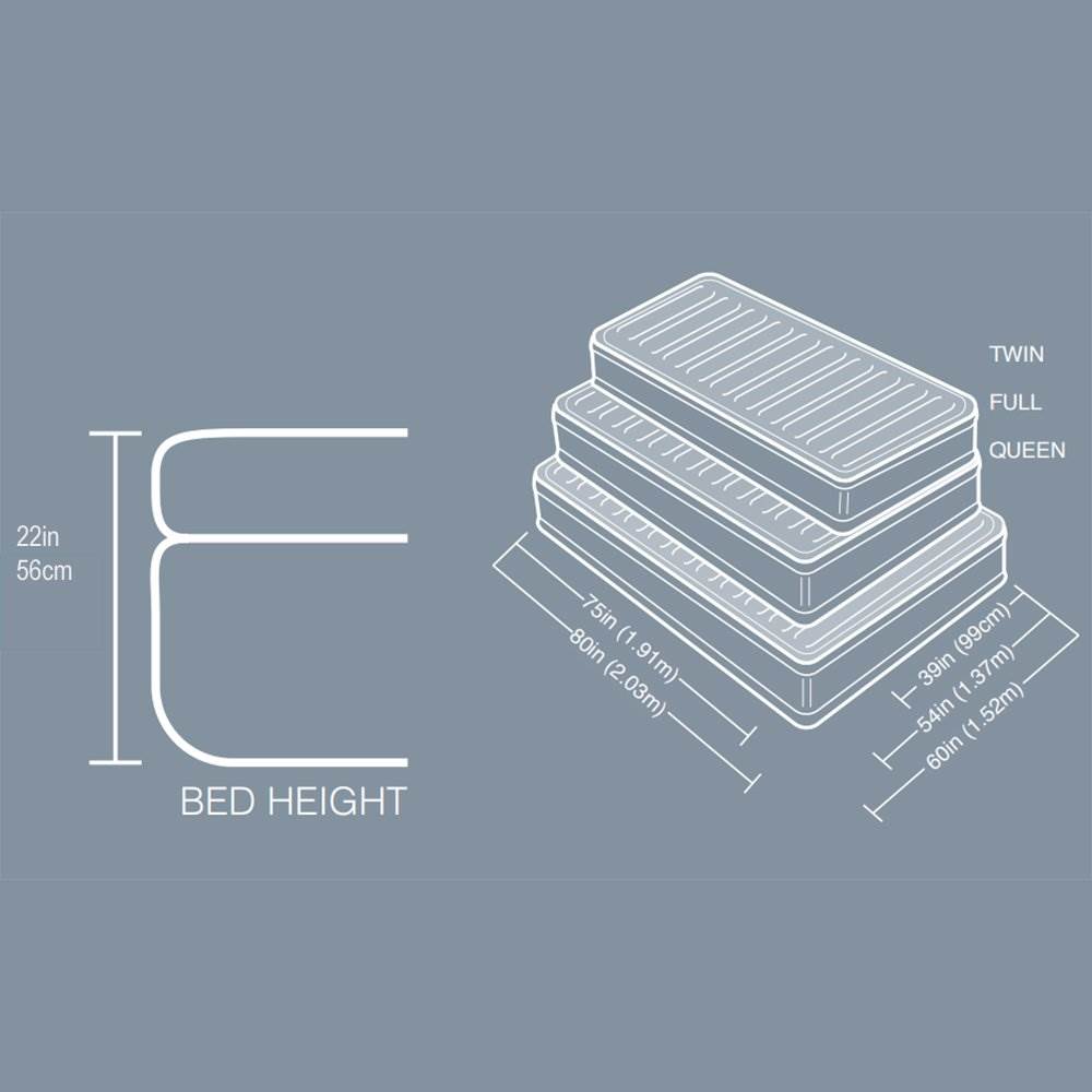Intex Comfort Plush High Rise Dura-Beam Air Bed Mattress w/ Built-In Pump, Queen - VMInnovations