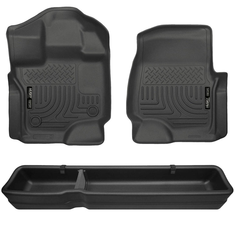 Husky Liner Weatherbeater Floor Liner & Gear Box for Ford F150 Super Crew/ Cab