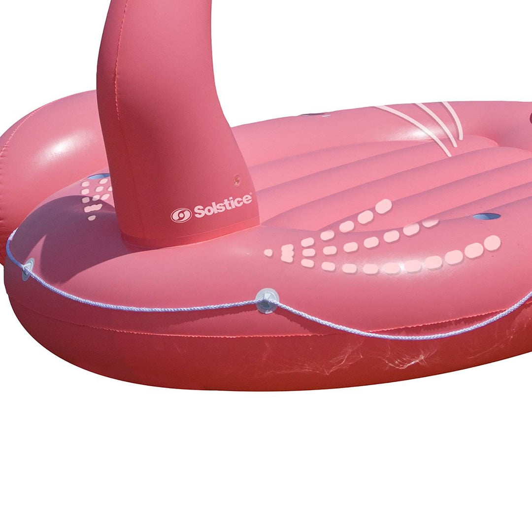 Swimline Solstice Giant Flamingo Inflatable Ride On Swimming Pool Lake Float