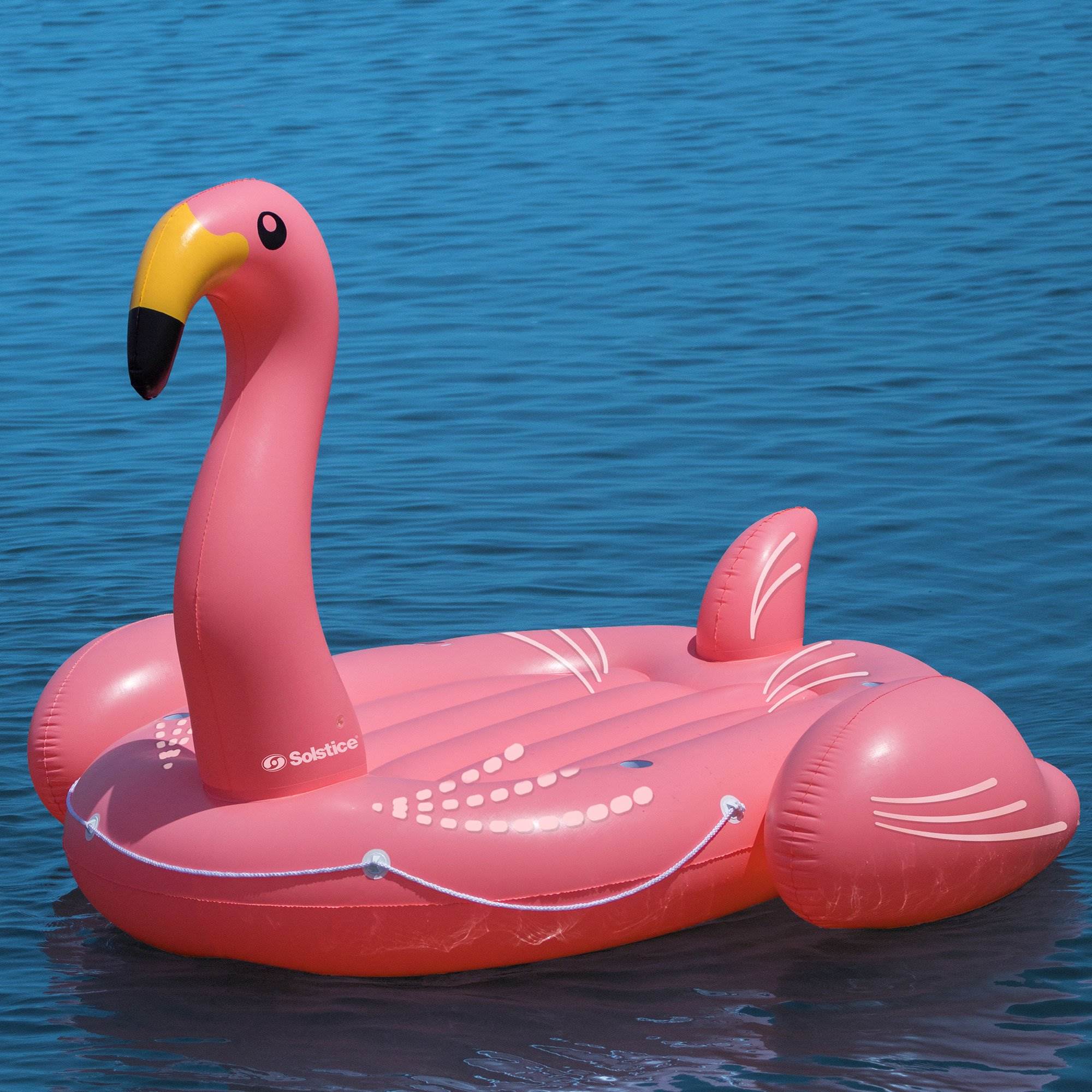Swimline Solstice Giant Flamingo Inflatable Ride On Swimming Pool Lake Float - VMInnovations