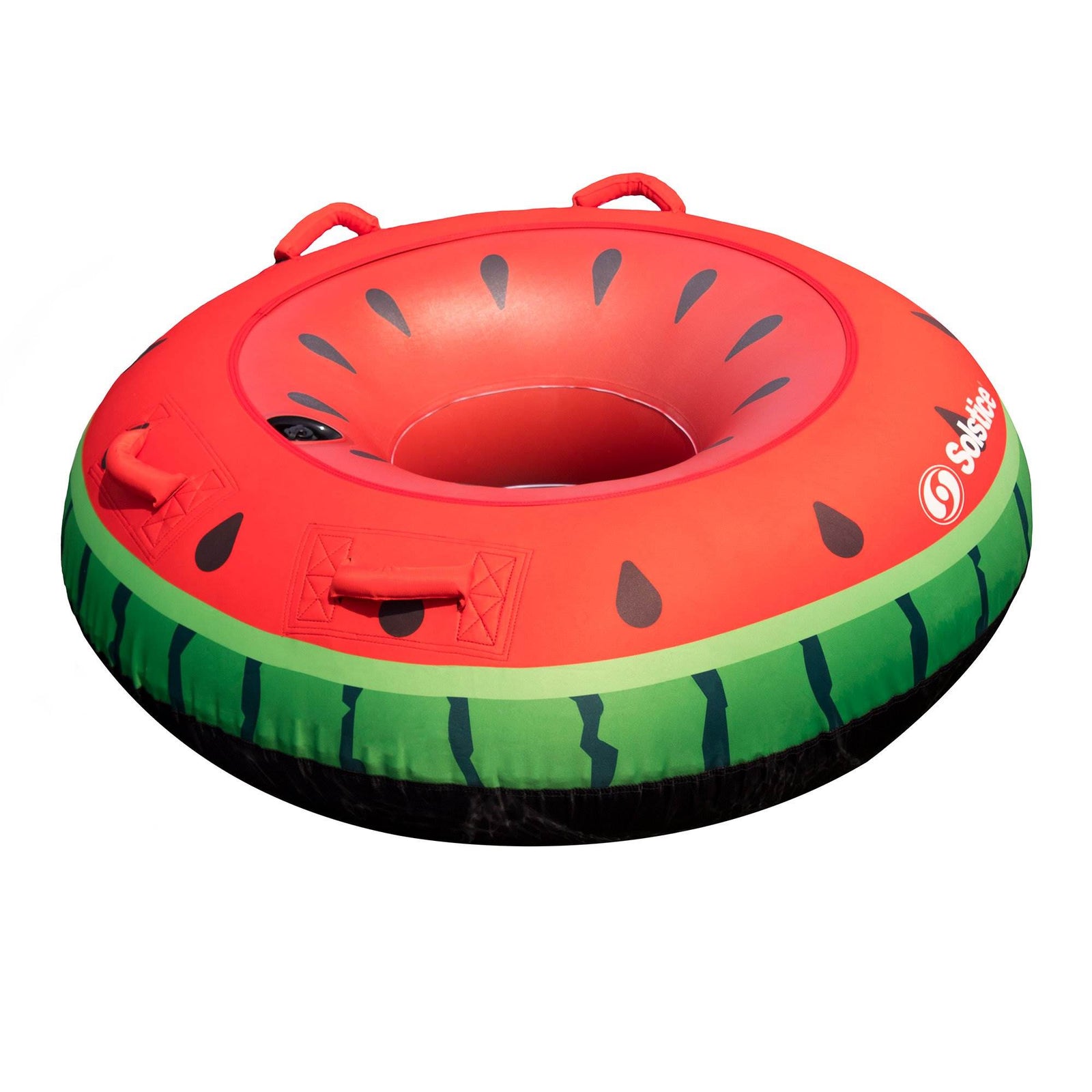 Swimline Inflatable Lake Ocean Water Single Rider Towable Tube Float, Watermelon - VMInnovations