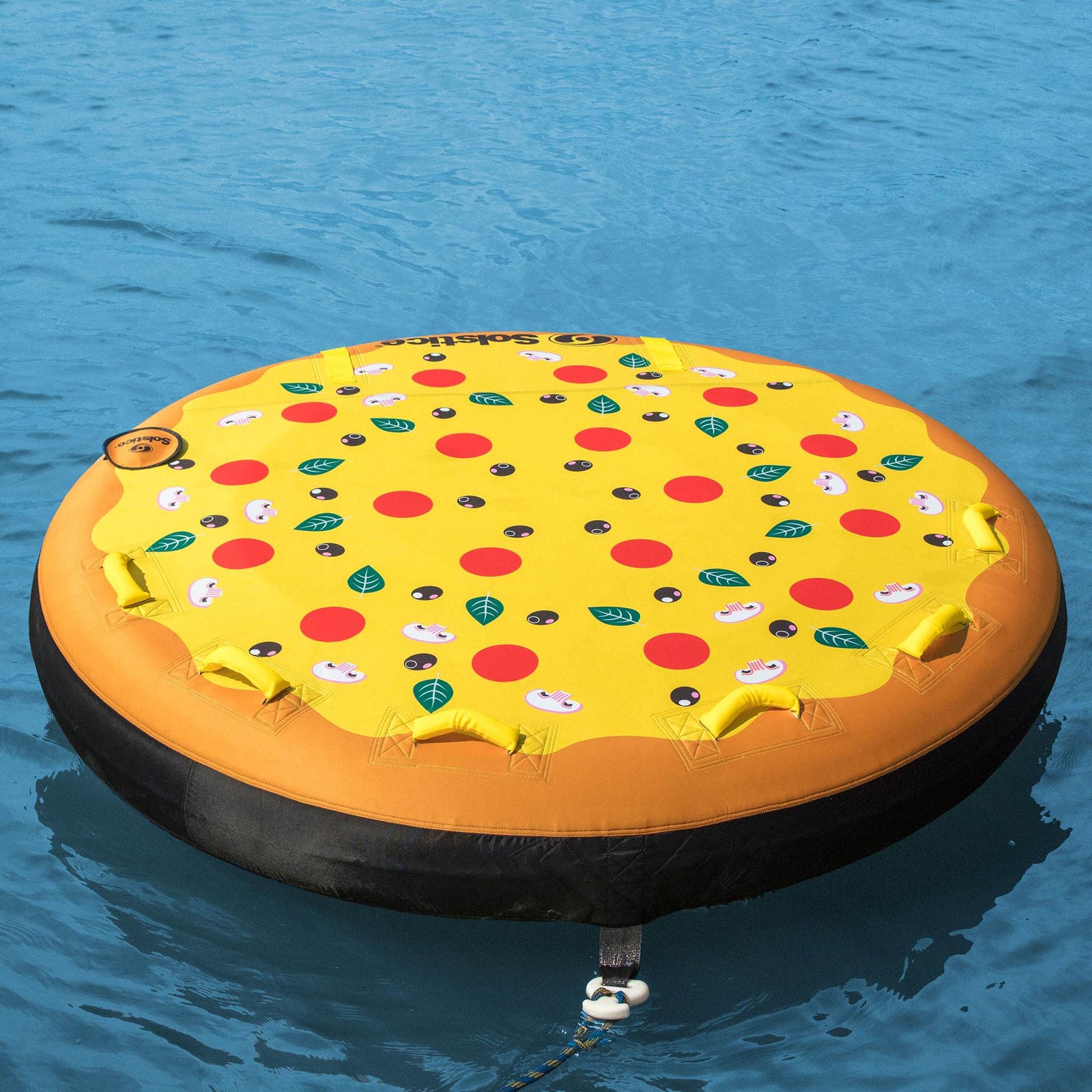 Swimline Solstice 3 Rider Pizza Pie Inflatable Water Sports Towable Tube Float - VMInnovations