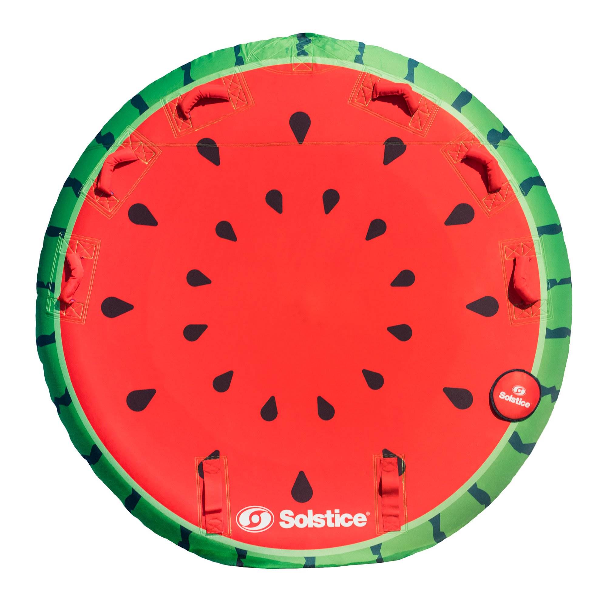 Swimline Inflatable 2 Rider Watermelon Island Lake Water Towable Tube Float Raft - VMInnovations
