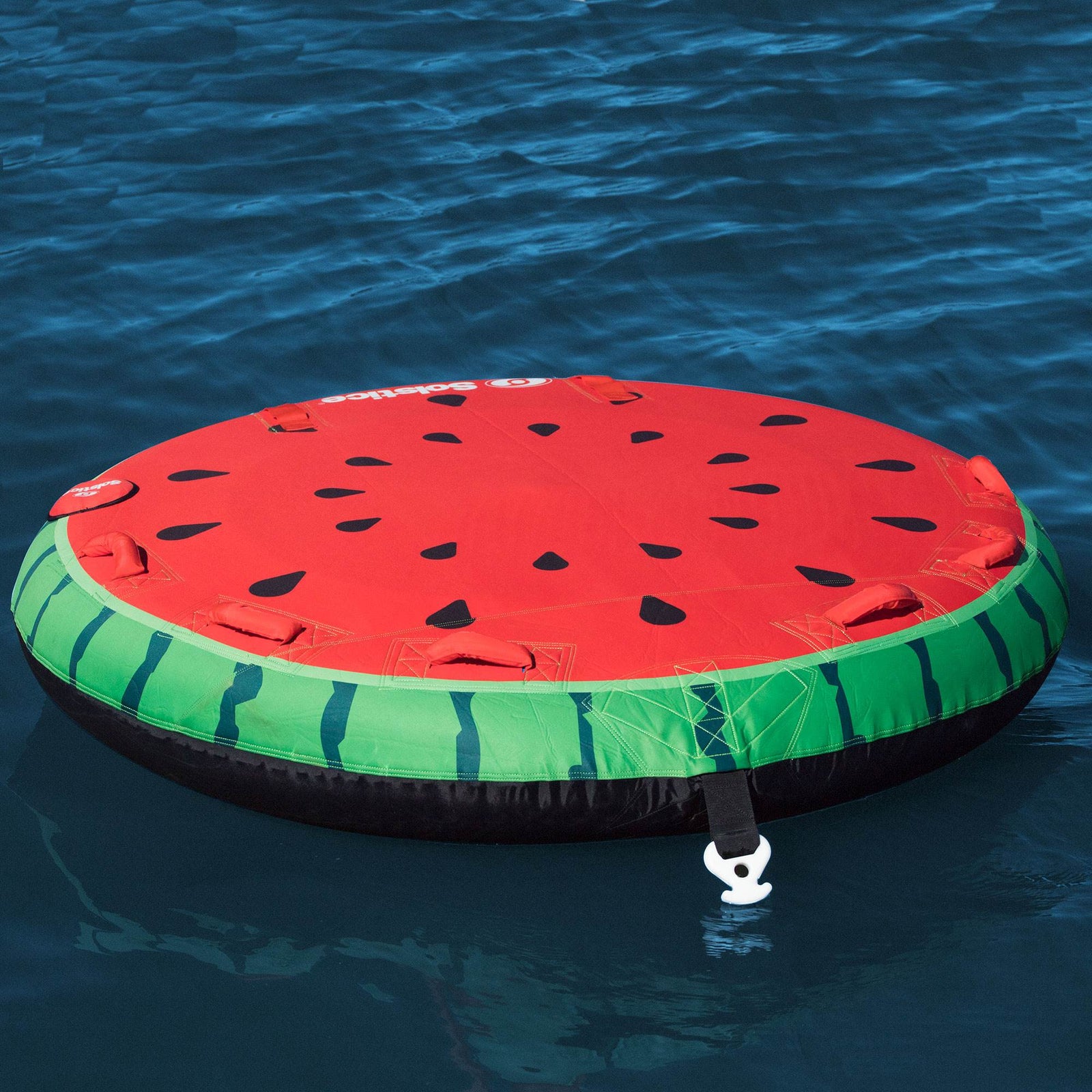 Swimline Inflatable 2 Rider Watermelon Island Lake Water Towable Tube Float Raft - VMInnovations
