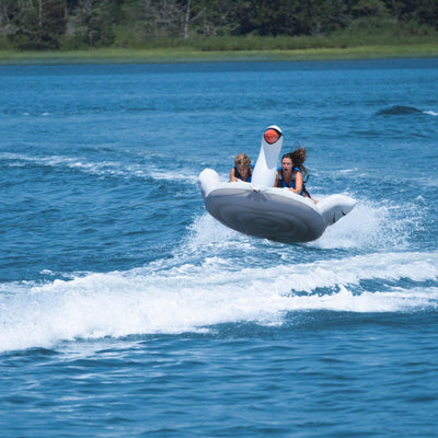 Swimline Solstice Water Sport Inflatable Swan 1 to 2 Rider Boat Towable Tube - VMInnovations