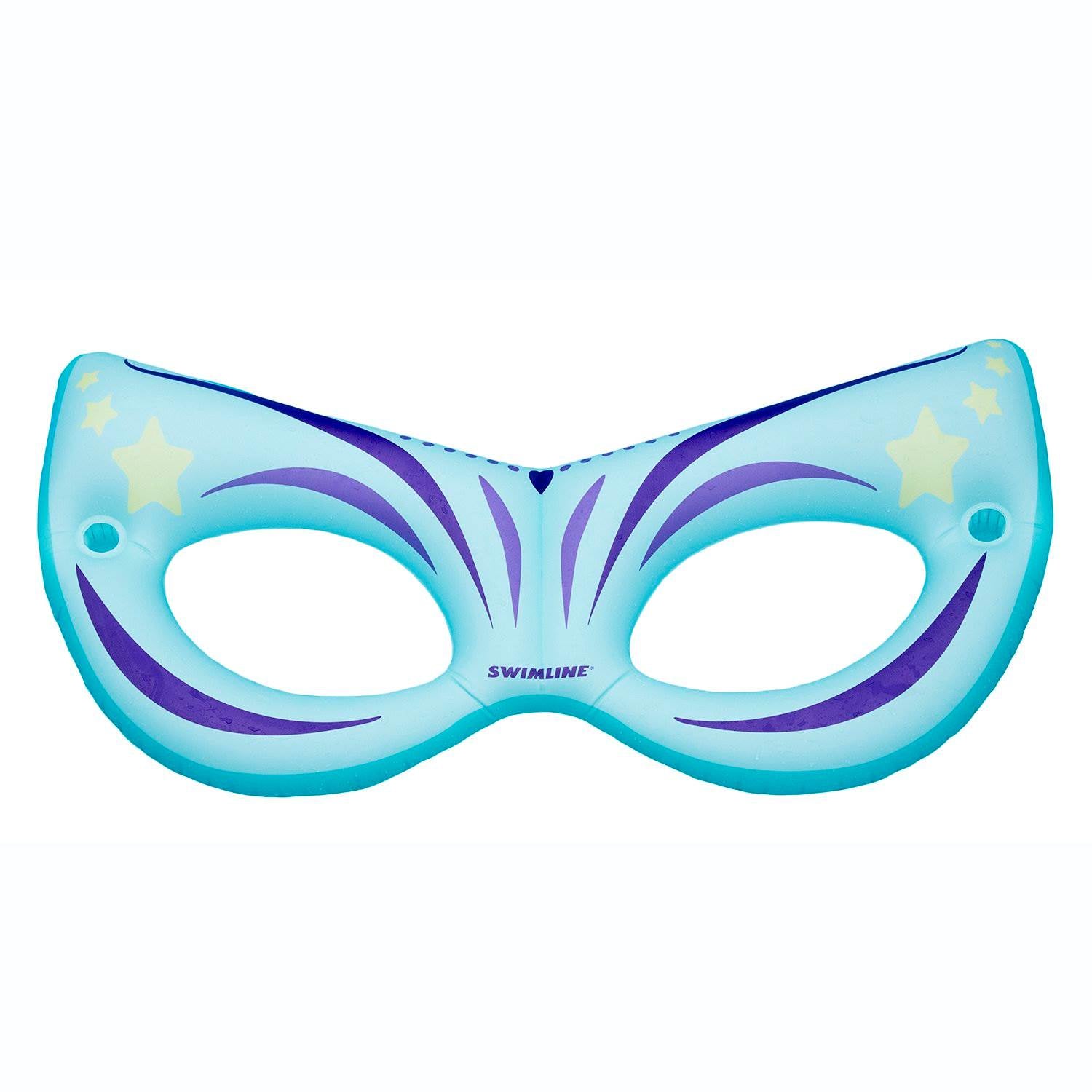 Swimline Masquerade Inflatable Double Seat Swimming Pool Float Lounger, Blue - VMInnovations