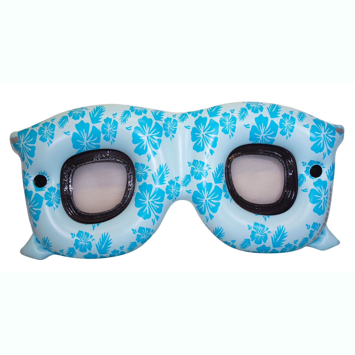 Swimline Inflatable Sunglasses Floating Ride On Raft for Swimming Pool, Blue - VMInnovations
