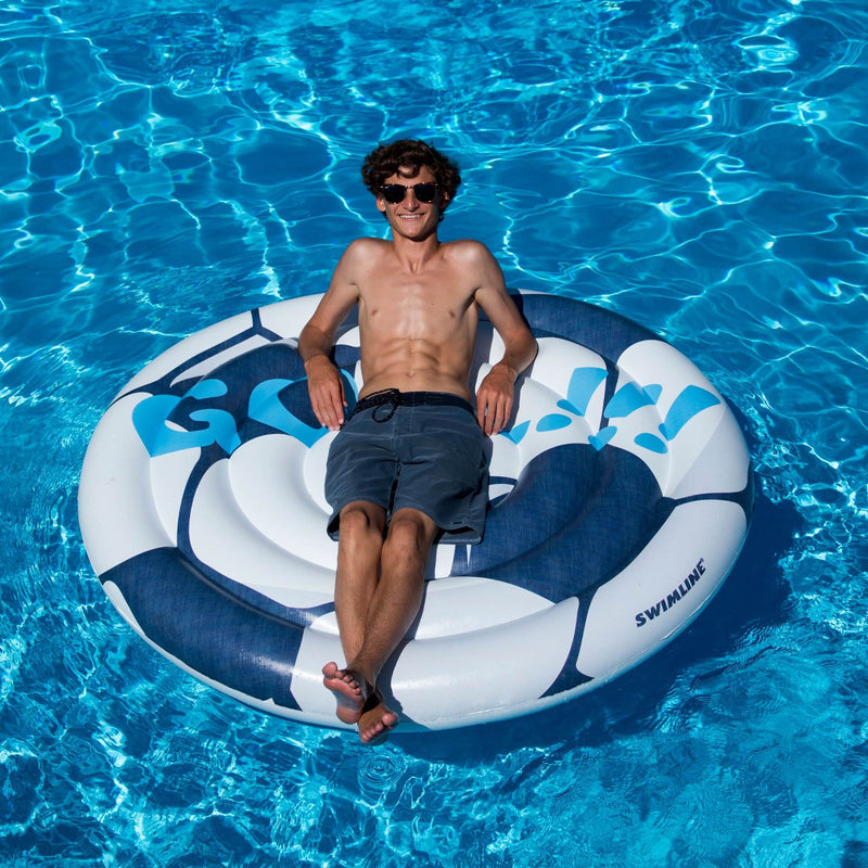 Swimline 90531 Giant 60-Inch Inflatable Soccer Ball Pool Float Lake Water Raft - VMInnovations