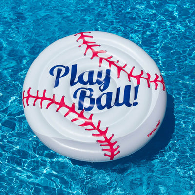 Swimline Giant Baseball  Inflatable Swimming Pool Toy Ride On Float (Open Box) - VMInnovations