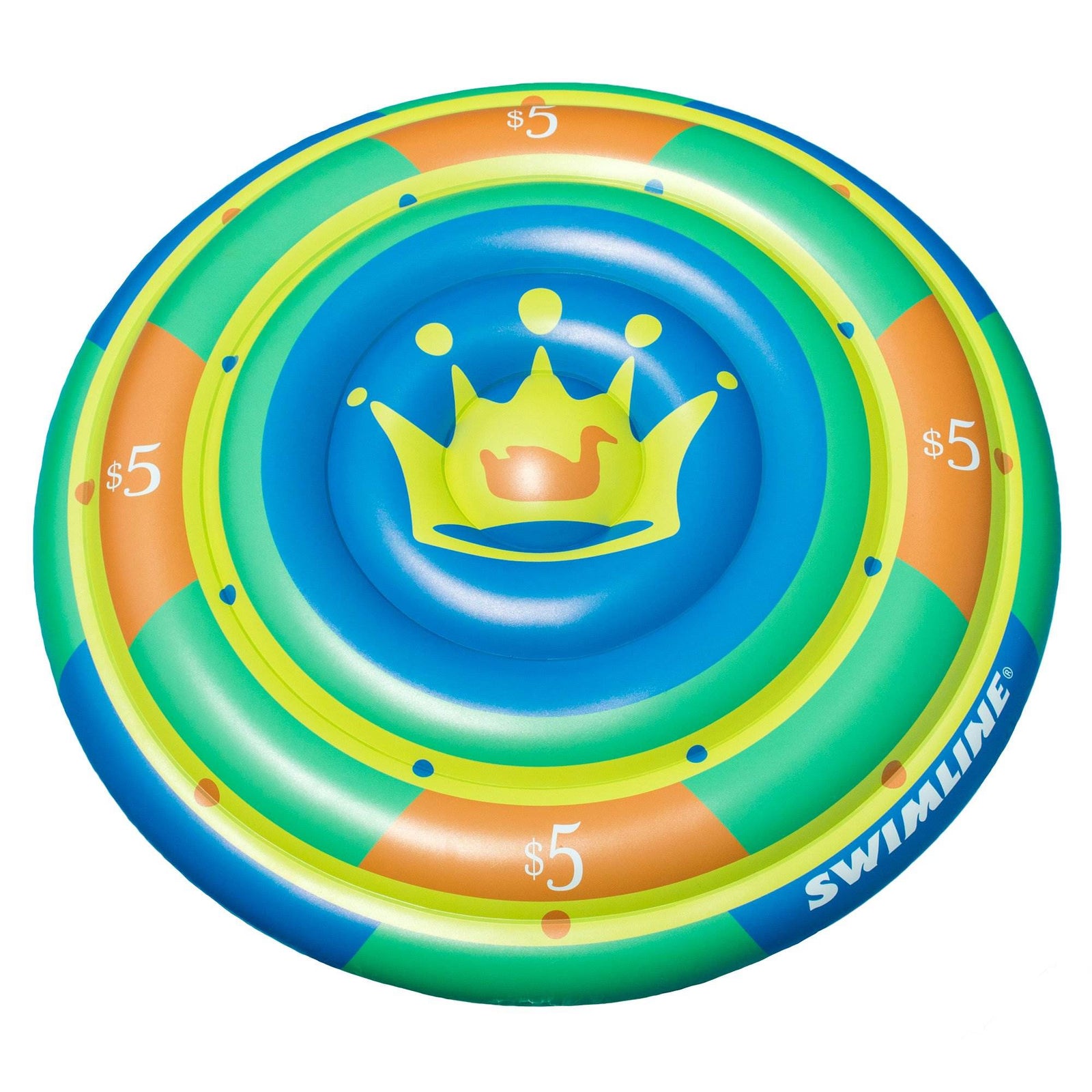 Swimline 60" Round Inflatable Highroller Chip Swimming Pool Floating Water Raft - VMInnovations
