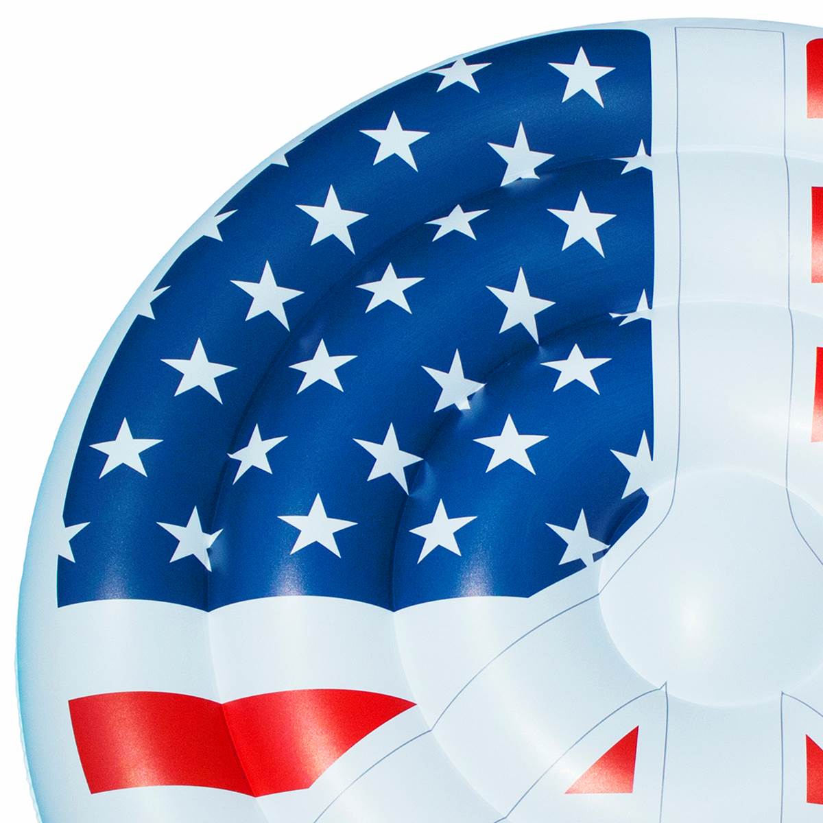 Swimline 60" Inflatable American Flag Peace Swimming Pool Floating Water Raft - VMInnovations